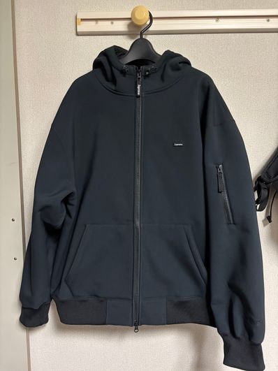 Supreme Windstopper Zip Up Hooded Sweatshirt "Black"