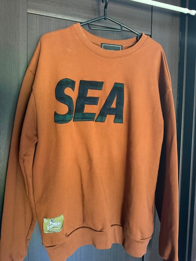 WIND AND SEA x Johnson Woolen Mills SEA Crewneck "Brown"