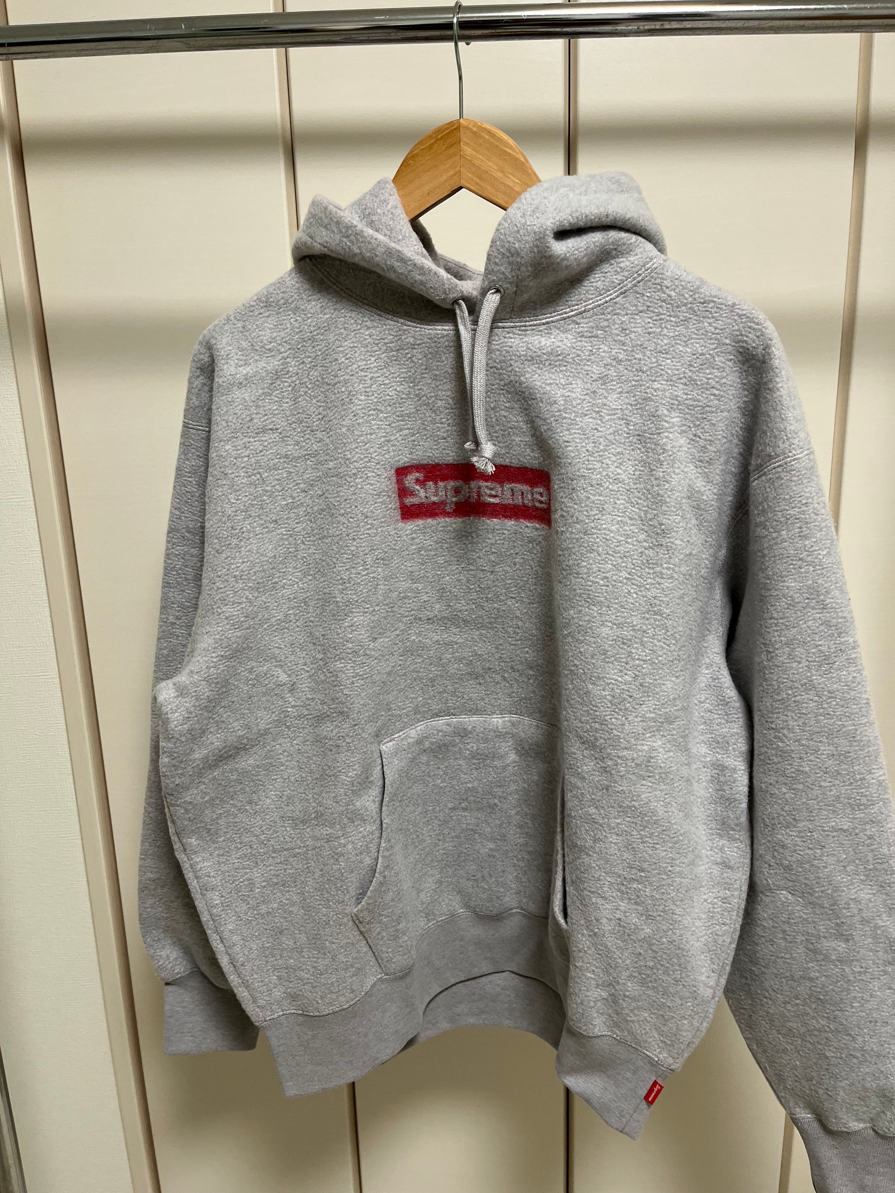 Supreme Inside Out Box Logo Hooded Sweatshirt "Heather Grey"