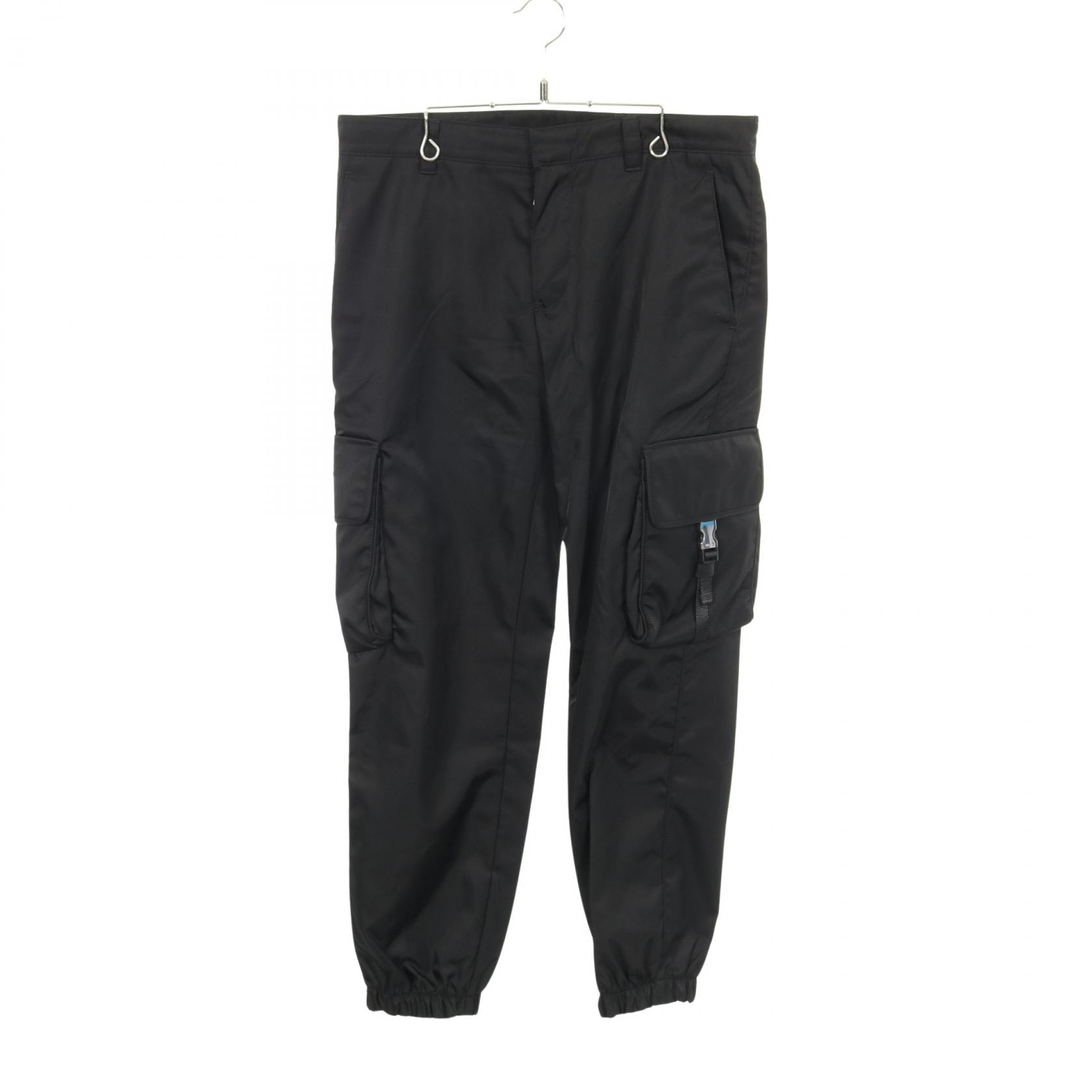 プラダ PRADA Re-Nylon カーゴパンツ 衣料品 ボトムス ナイロン メンズ ブラック系 【中古】