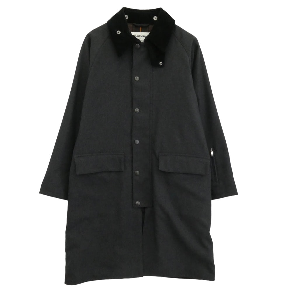 SOPHNET. ソフネット コート 20AW SOPH-202020 Barbour バブアー NEW BURGHLEY JACKET SOLOTEX ソロテックス ニューバーレー ジャケット コート グレー系 S【中古】