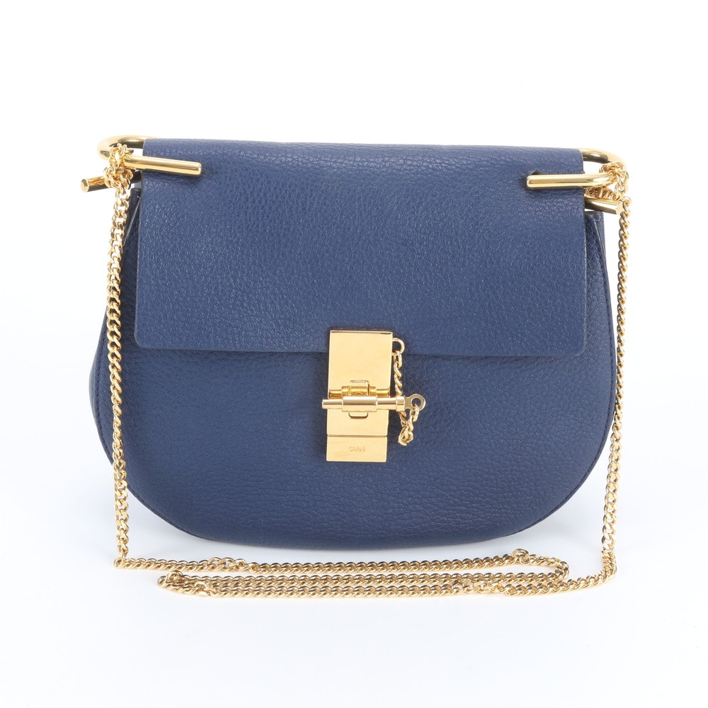 ■美品 クロエドリュー スモール チェーンショルダーバッグ レザー