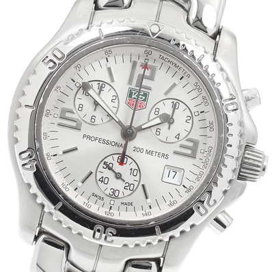 タグホイヤー リンク クロノグラフ CT1112 クォーツ メンズ 【中古】