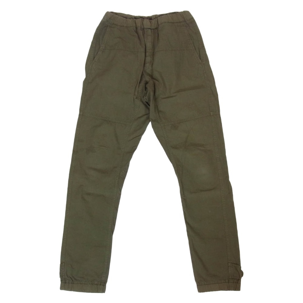 JIL SANDER ジルサンダー パンツ JSMH310616 イタリア製 裾リブ イージー カーゴパンツ カーキ系 48【中古】