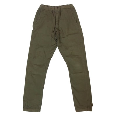 JIL SANDER ジルサンダー パンツ JSMH310616 イタリア製 裾リブ イージー カーゴパンツ カーキ系 48【中古】
