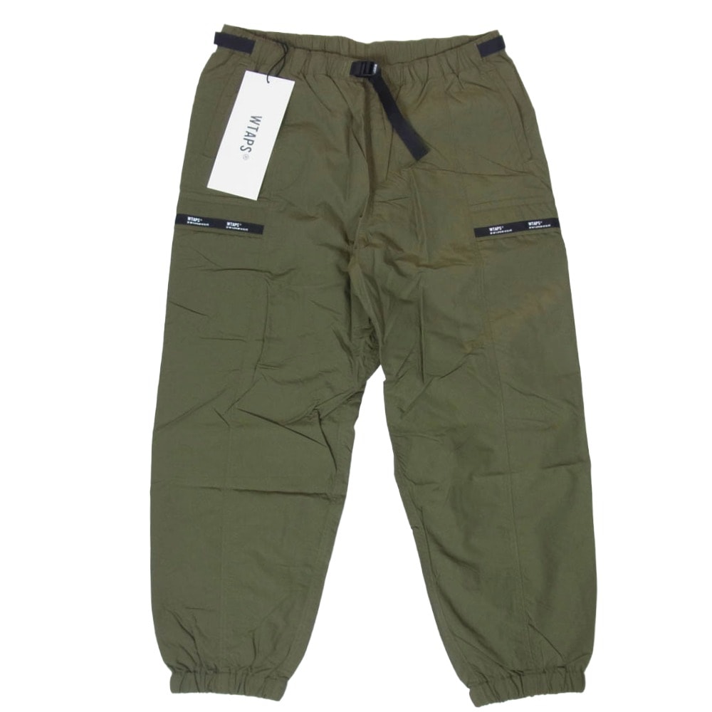 WTAPS ダブルタップス カーゴパンツ 22SS 221BRDT-PTM02 TRACKS TROUSERS NYLON TUSSAH トラックス トラウザー ナイロン タッサー カーゴ パンツ OLIVE DRAB 2【美品】【中古】