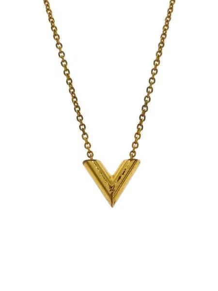 Louis Vuitton Essential V Necklace "Gold"