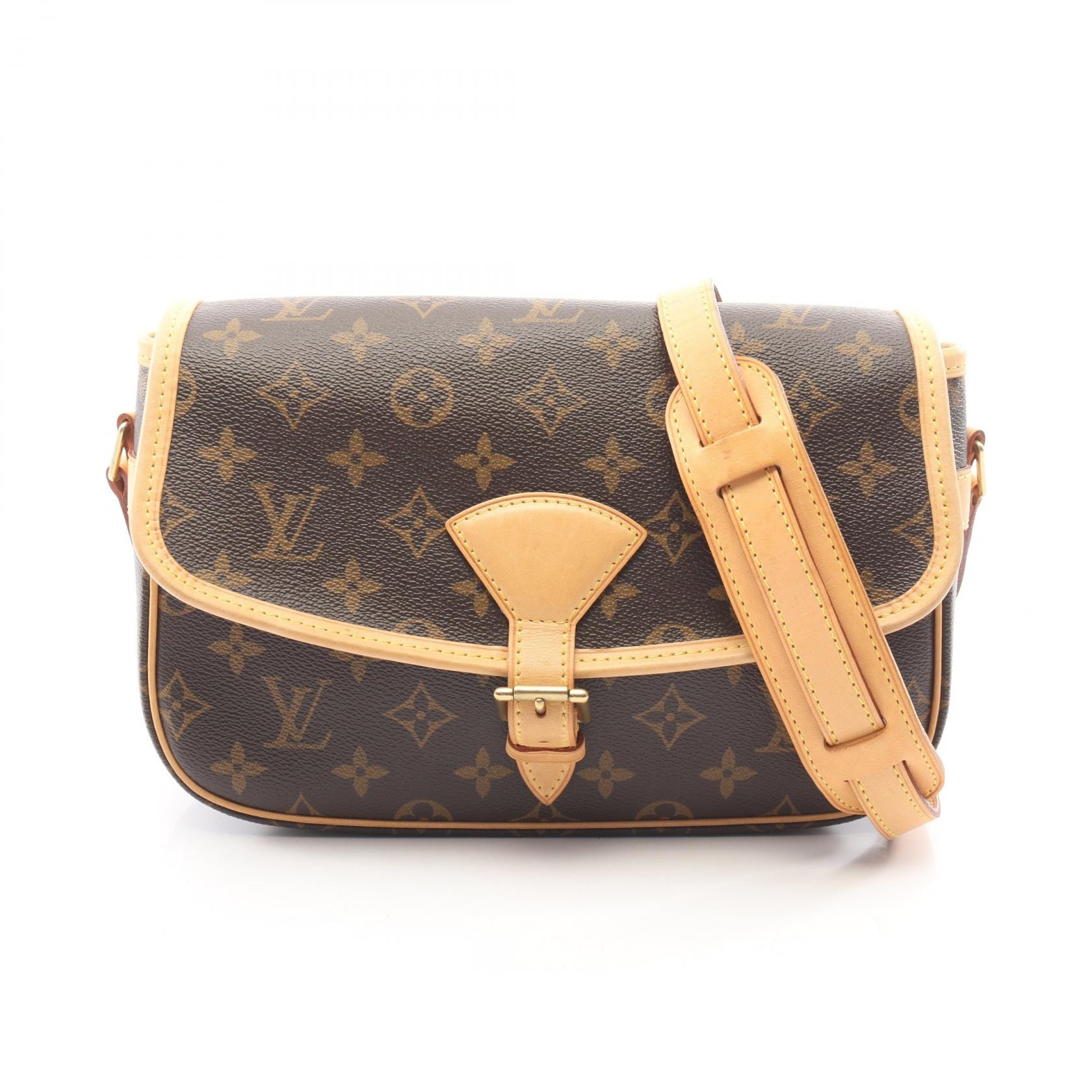 ルイ・ヴィトン LOUIS VUITTON ソローニュ ショルダーバッグ バッグ PVCコーティングキャンバス レザー モノグラム レディース ブラウン系 M42250 【中古】