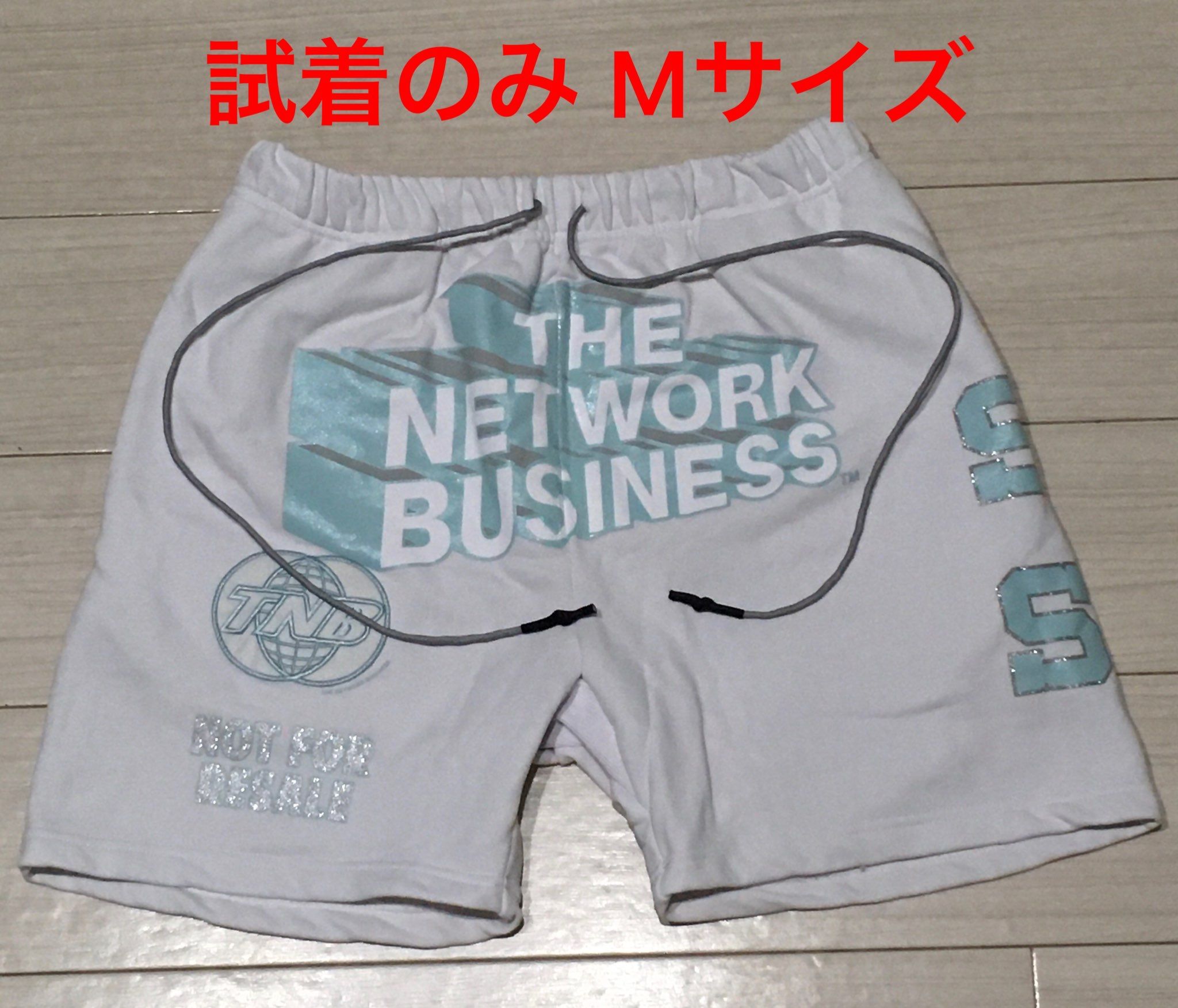 THE NETWORK BUSINESS Sweat Short Pants "White" TNBP008-0001