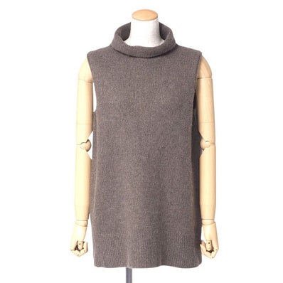 ■美品■The Row ザ・ロウ ニット サイズ- 総カシミヤ ハイネック ノースリーブニット セーター【おすすめ】 アメリカ製 ブランド古着【中古】20241211/RA2529