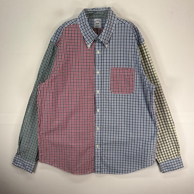 古着 ブルックスブラザーズ Brooks Brothers 長袖シャツ ボタンダウン クレイジーカラー L マルチカラー チェック メンズ