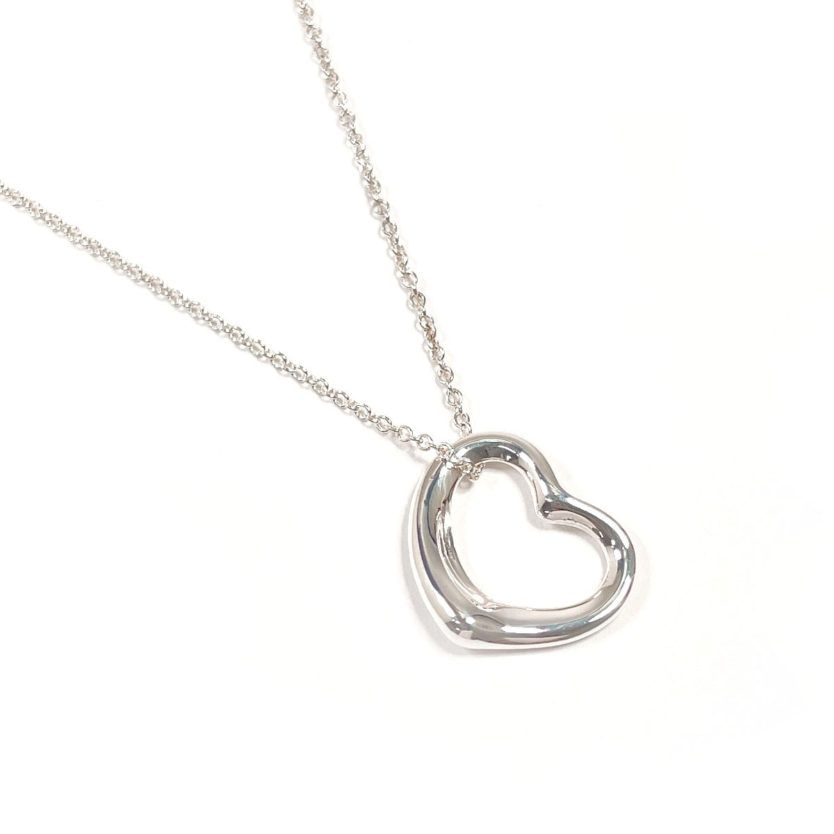 ティファニー ネックレス オープンハート エルサペレッティ  シルバー