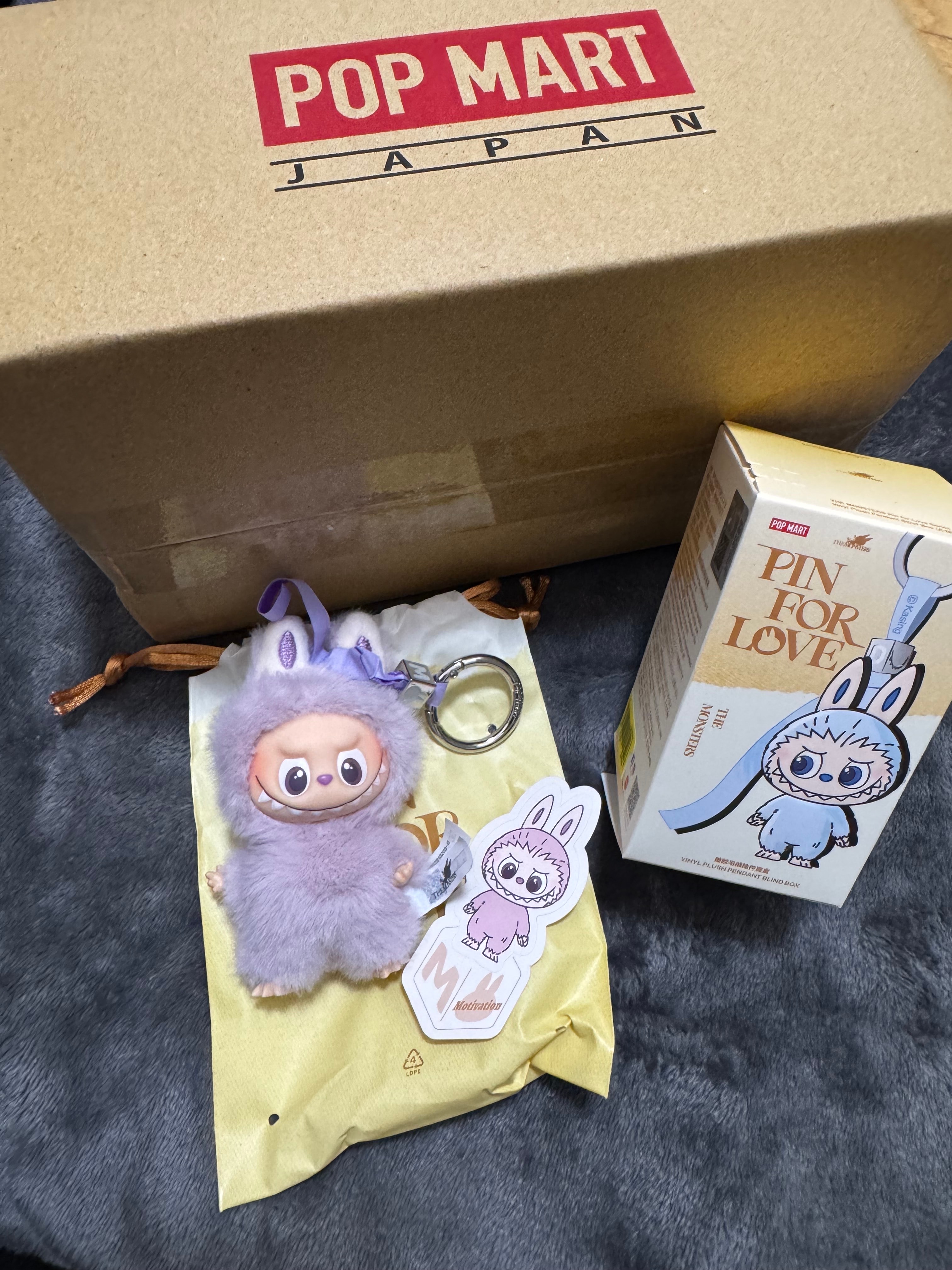 POP MART THE MONSTERS (LABUBU) Pin for Love Series-Vinyl Plush Pendant (A-M) M