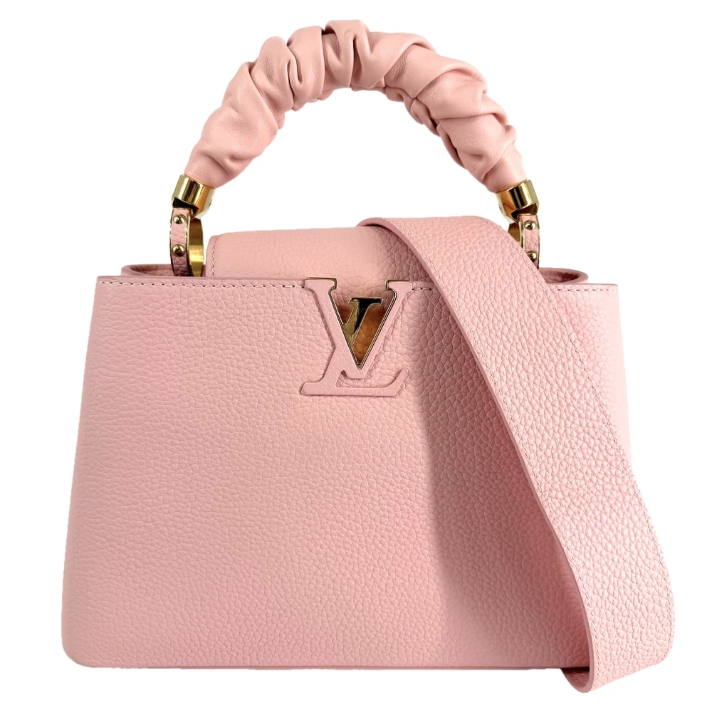 LOUIS VUITTON ルイヴィトン 2WAY シュシュ カプシーヌBB ハンドバッグ 肩掛け 斜め掛け ショルダーバッグ M58694 レザー    ピンク ゴールド金具 レディース【中古品】