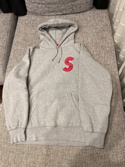 Supreme S Logo Hooded Sweatshirt "Heather Grey" (20FW)