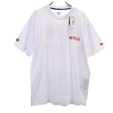 未使用 NEW ERA ニューエラ 半袖 Tシャツ L ホワイト系 ネットフリックス WBC
