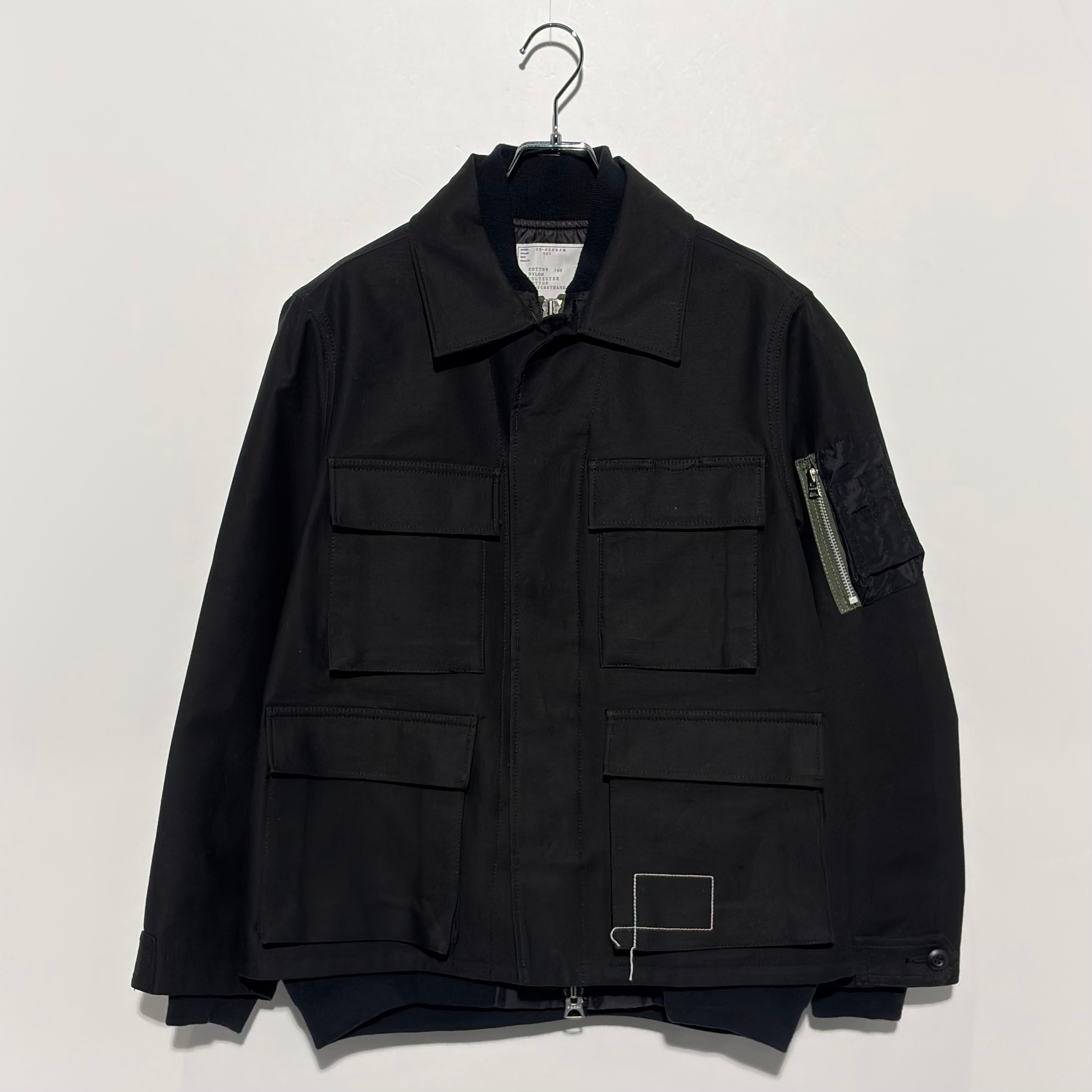 WTAPS x sacai Cotton Back Satin Jacket 02 / Jacket / Cotton Back