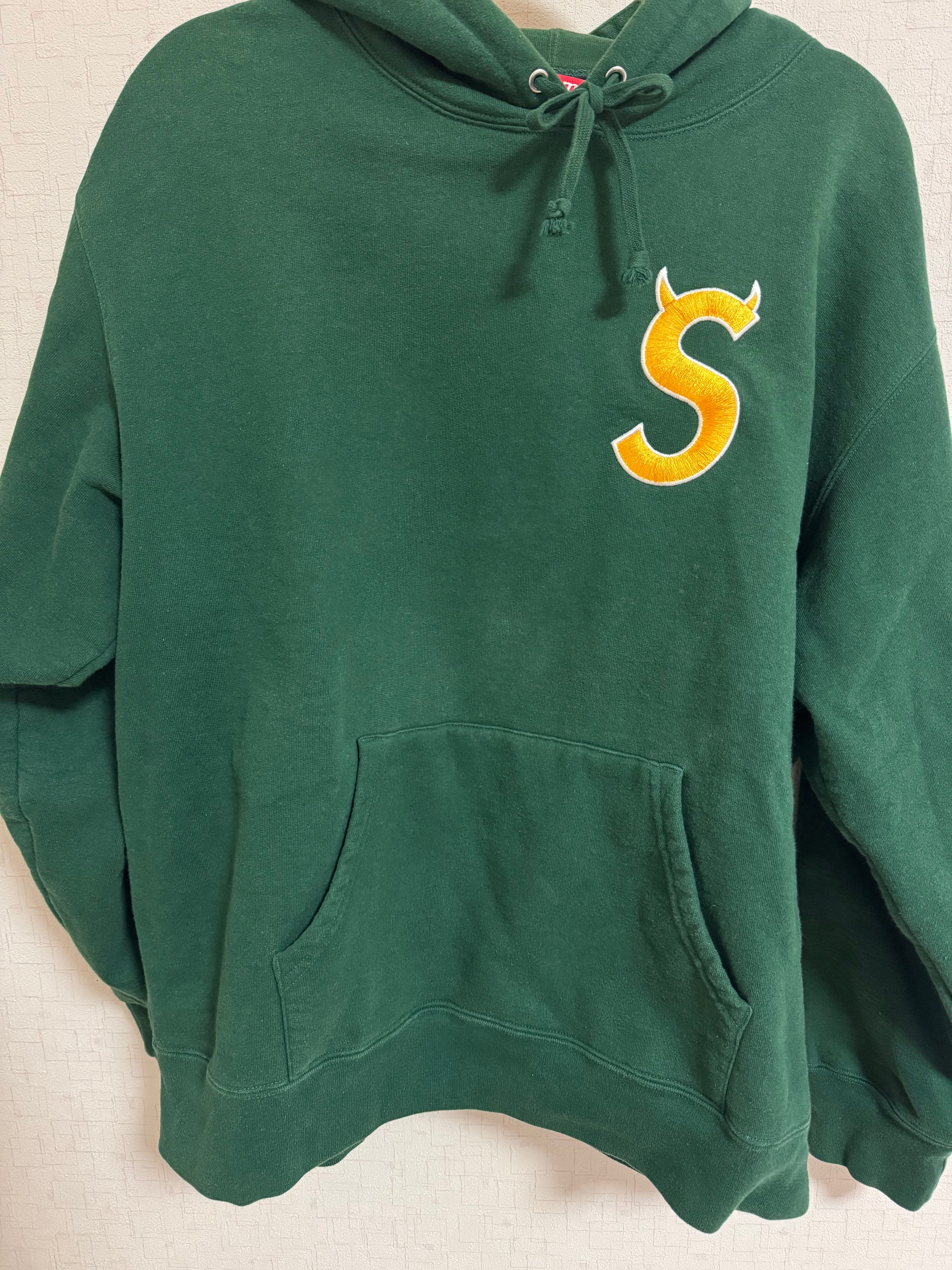 Supreme S Logo Hooded Sweatshirt "Dark Green" (22FW)