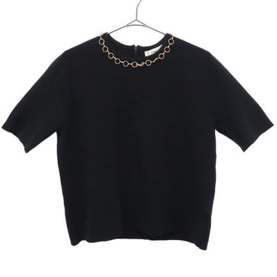 ZARA KNIT ザラニット 半袖 セーター S ブラック ニット