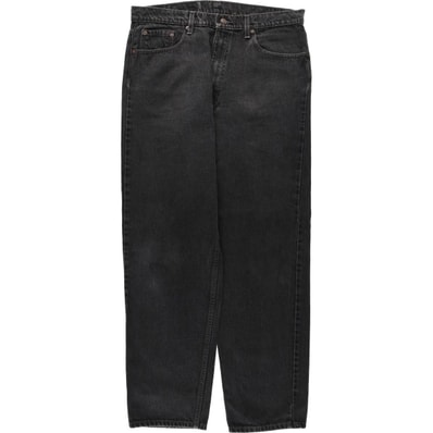 古着 90年代 リーバイス Levi's 550-0260 RELAXED FIT ブラックデニム テーパードデニムパンツ USA製 メンズw37相当 ヴィンテージ/eaa649402