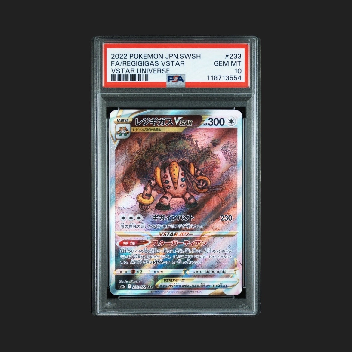 レジギガスVSTAR SAR[s12a 233/172](ハイクラスパック「VSTARユニバース」)