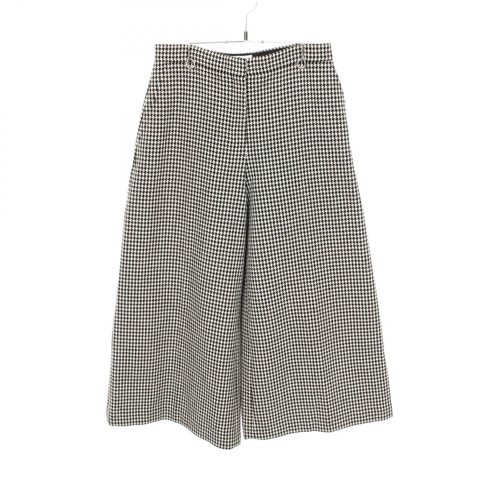 ディオール Dior パンツ 衣料品 ボトムス ウール レディース ブラック系 / アイボリー系 【中古】