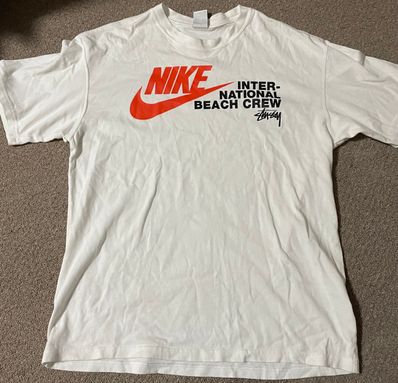 Nike x Stussy International Beach Crew T-Shirt "White"