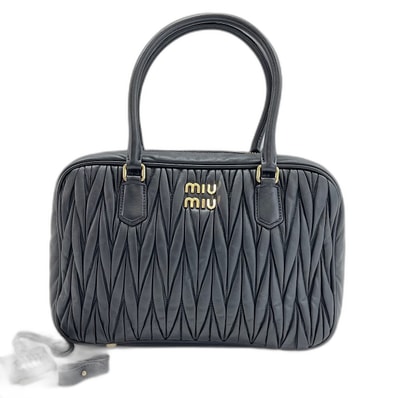 ミュウ ミュウ Miu Miu マテラッセ ハンドバッグ レザー【中古】