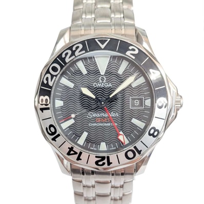 OMEGA オメガ シーマスター300 GMT50周年記念 腕時計 2234.50 ステンレススチール シルバー メンズ【中古】