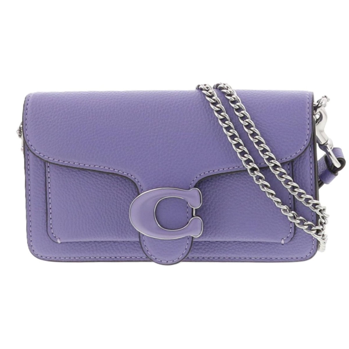 COACH コーチ タビーリストレット ショルダーバッグ FREE レザー パープル  レディース【中古】