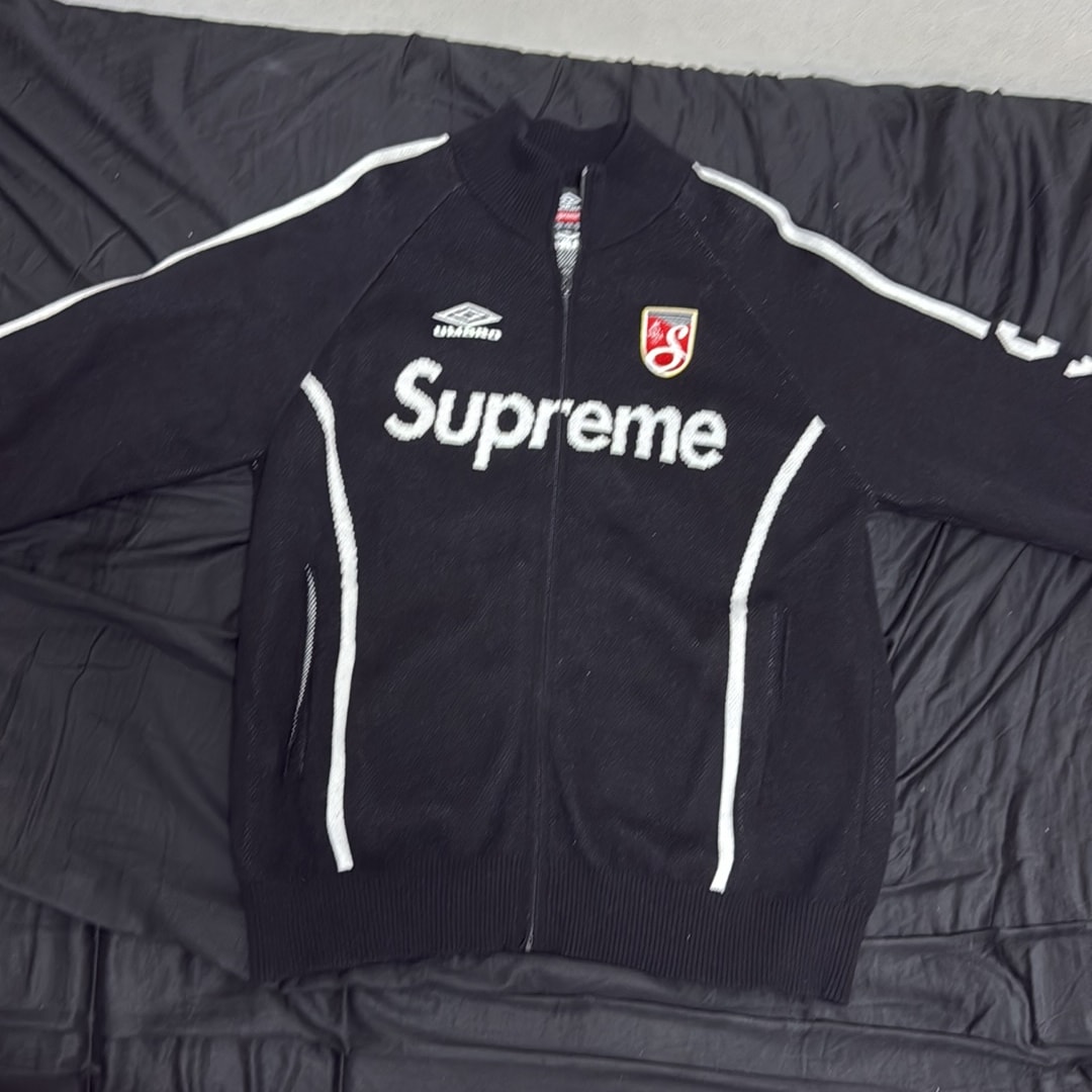 Supreme x Umbro Zip Up Sweater "Black"