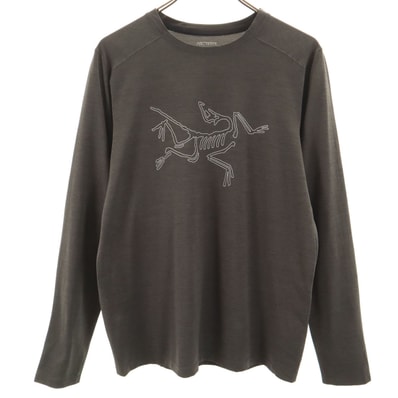 ARC'TERYX アークテリクス 長袖 コーマック Tシャツ S チャコールグレー ロンT アウトドア