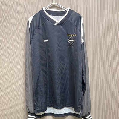 F.C.Real Bristol L/S Oversized Game Shirt "Black"