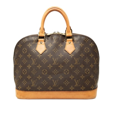 ルイ ヴィトン モノグラム アルマPM ハンドバッグ ショルダーバッグ2WAY M51130 ブラウン PVC レザー レディース LOUIS VUITTON 中古