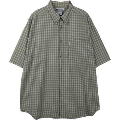 古着 00年代 コロンビア Columbia 半袖 ボタンダウン チェックシャツ メンズXL相当/eaa654339