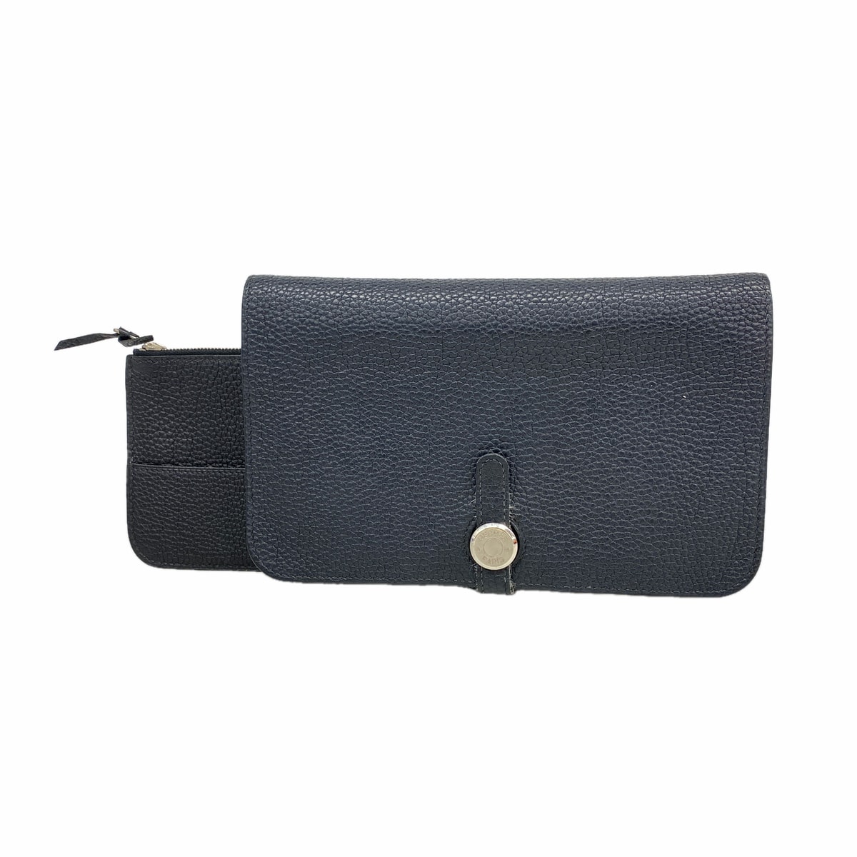 【6ia0615】エルメス 長財布 ドゴンGM トゴ ブラック ゴールド金具 □J刻印【中古】メンズ レディース ユニセックス