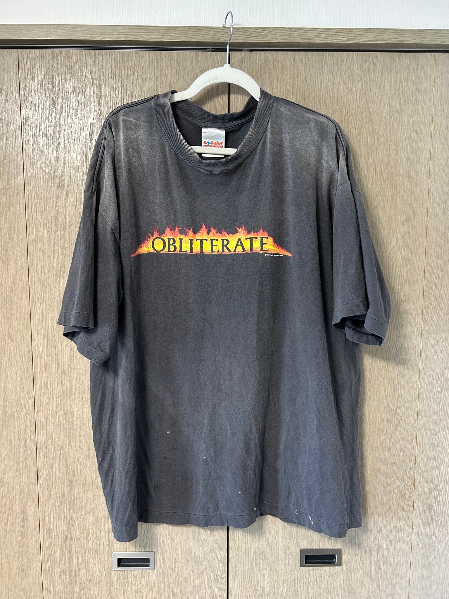 SAINT Mxxxxxx SS Tee_Obliterate "Black" 