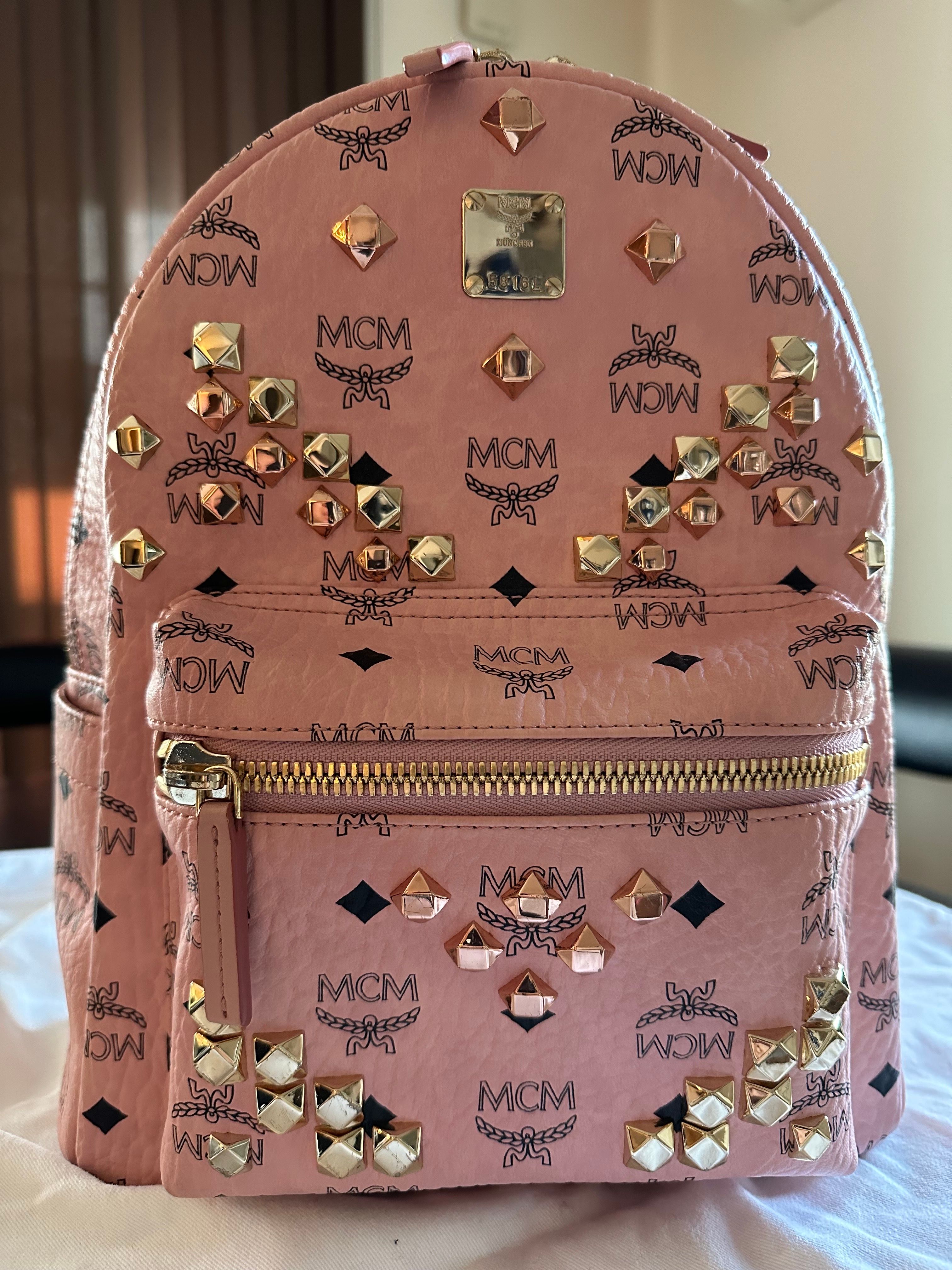 MCM STARK BACKPACK "COGNAC"