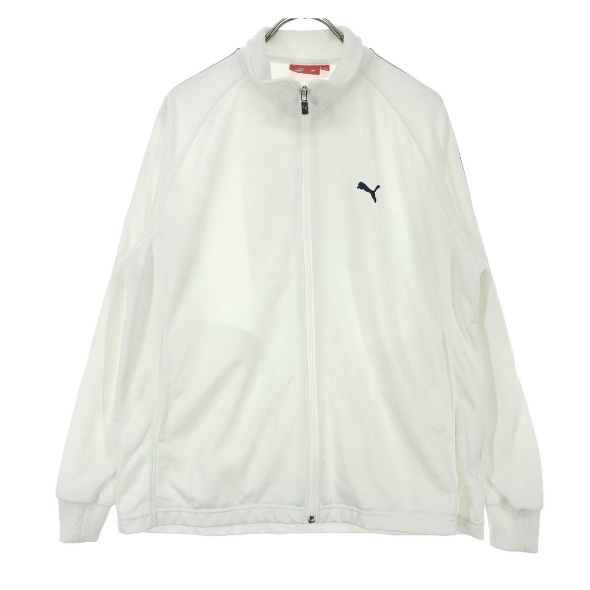 PUMA プーマ 日本製 ワンポイントロゴ 長袖 トラックジャケット M ホワイト