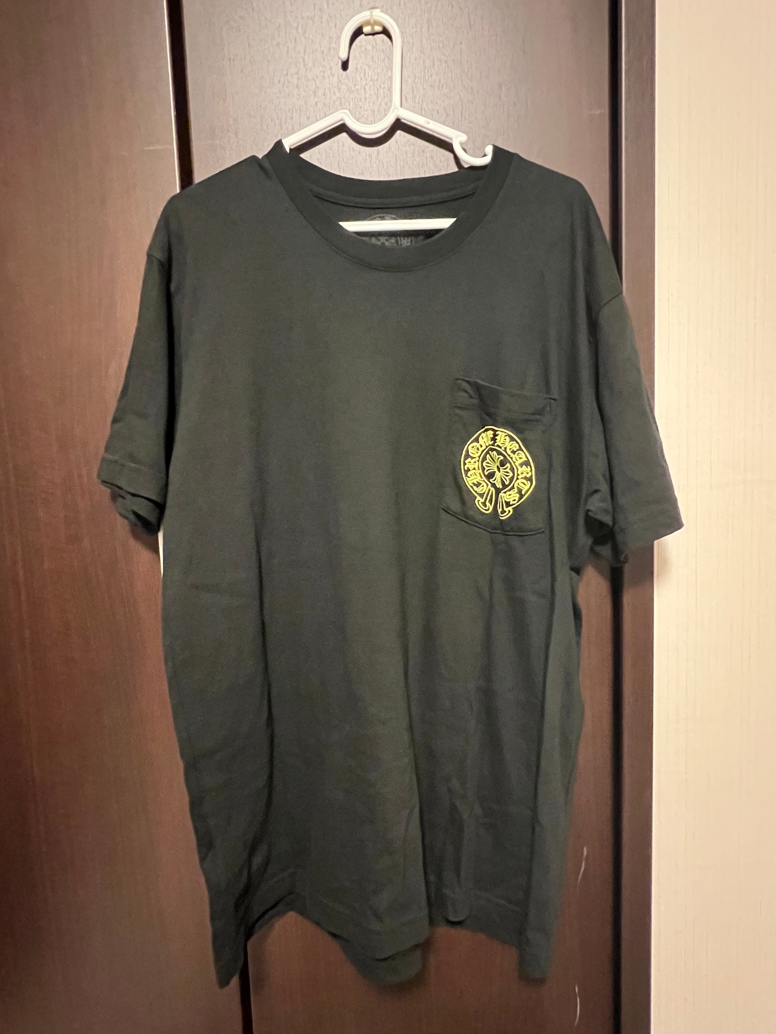 Chrome Hearts Neon Yellow Horseshoe S/S T-Shirt "Black"