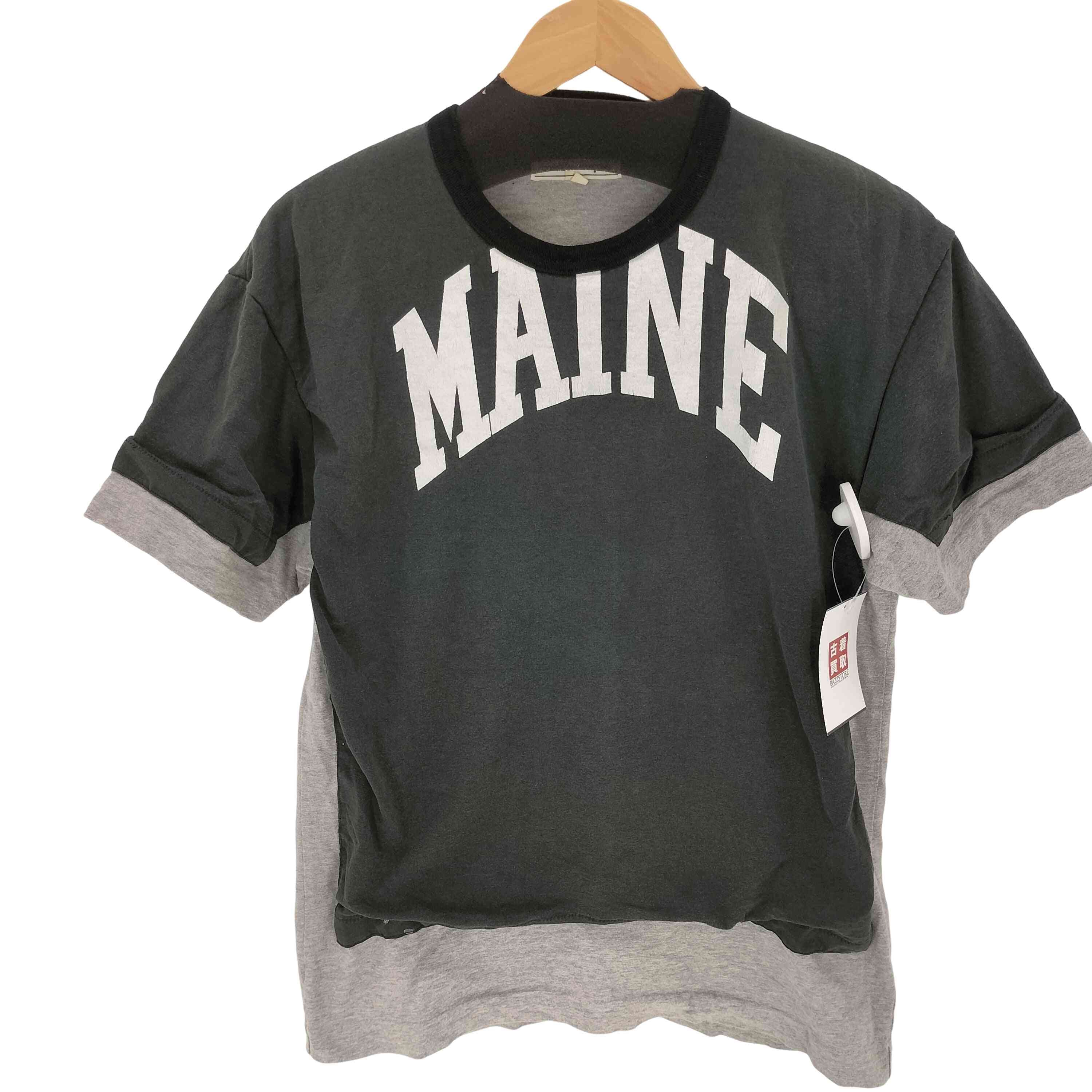 激レア 2009AW コムデギャルソン Xテープ メッセージTシャツ グレー B (目立った傷や汚れなし)】激レア 2009AW コムデギャルソン Xテープ