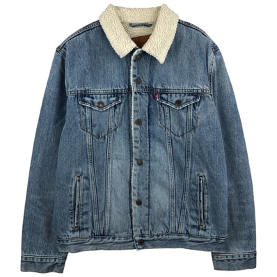 古着 リーバイス Levi's 中綿入り デニムボアジャケット メンズL相当/eaa459157