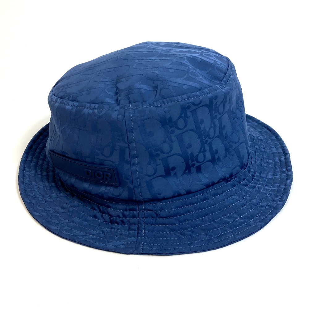 ディオール Dior DIOR AND PARLEY (ディオール & パーレイ) 143J833A0448 オブリーク 帽子 ハット ポリエステル ブルー系 新品同様