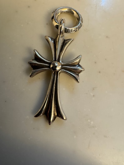 Chrome Hearts Tiny CH Cross Charm "Silver"