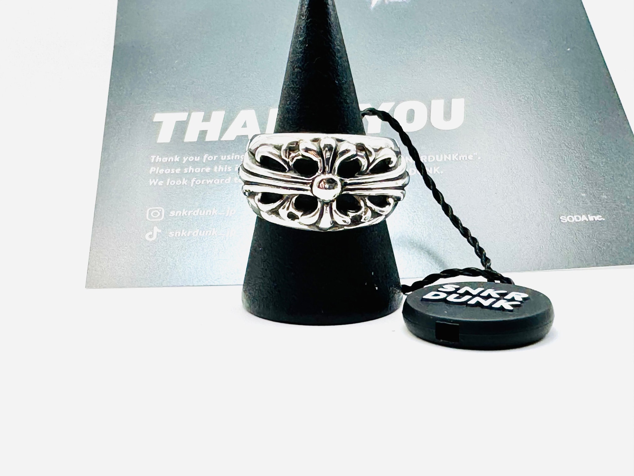 Chrome Hearts Floral Cross Ring "Silver"