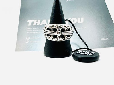 Chrome Hearts Floral Cross Ring "Silver"