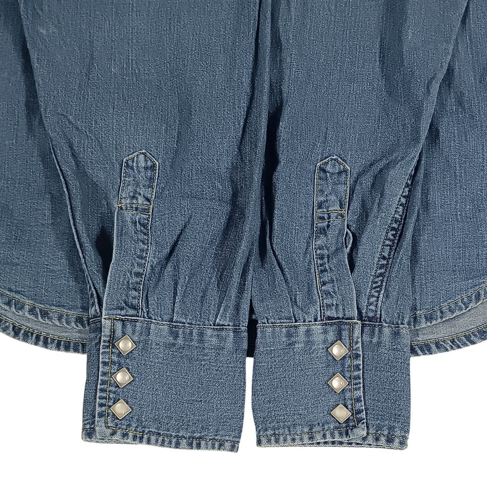 A (未使用に近い)】MASSES マシス DENIM SHIRT H.WASH デニムシャツ