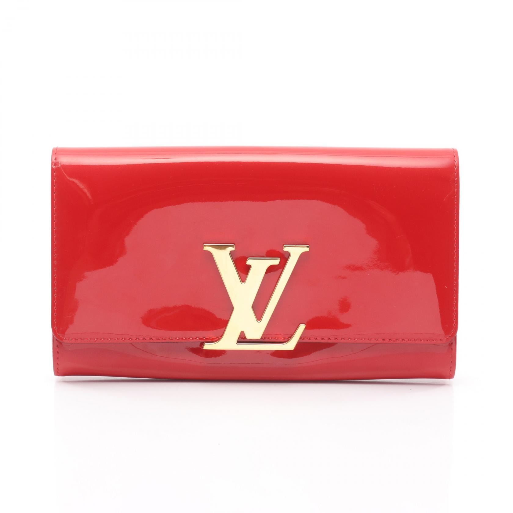 ルイ・ヴィトン LOUIS VUITTON ポシェット ルイーズ EW NM セカンドバッグ クラッチバッグ バッグ パテントレザー レッド レディース レッド系 【中古】