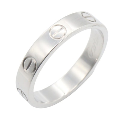 カルティエ CARTIER ミニラブリング リング・指輪 ジュエリー K18WG(ホワイトゴールド) メンズ レディース シルバー系 B4085100 【中古】