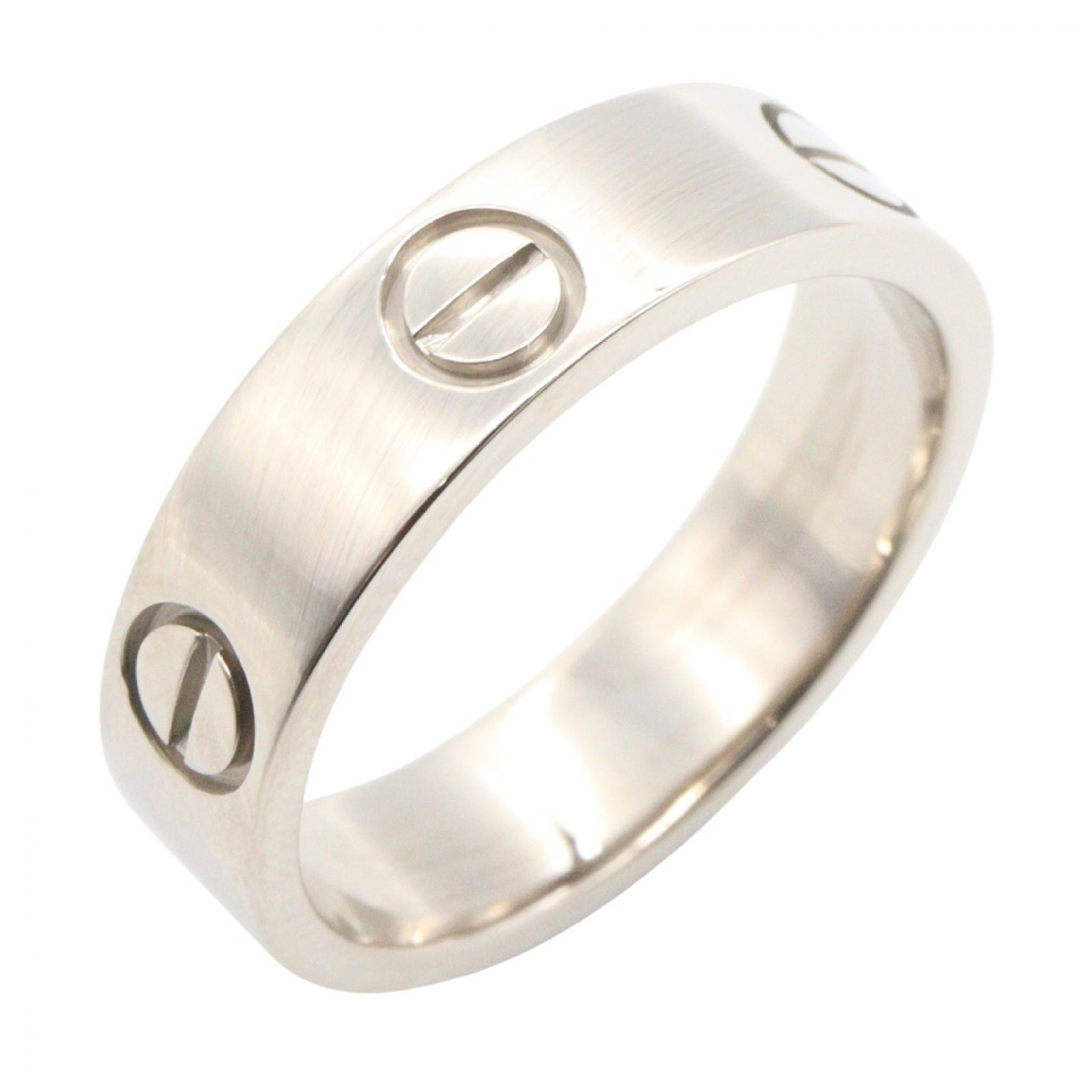 カルティエ CARTIER ラブリング リング・指輪 ジュエリー K18WG(ホワイトゴールド) メンズ レディース シルバー系 B4084700 【中古】
